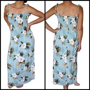 Royal Hawaiian Creations floral tropical Dress One Size hibiscus flowers Aloha